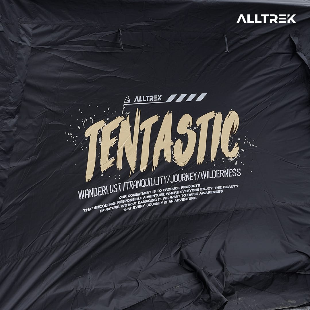 PREORDER - ALLTREK Tenda Camping Tentastic BLACK Outdoor 1 Bedroom + 1 Guest Room