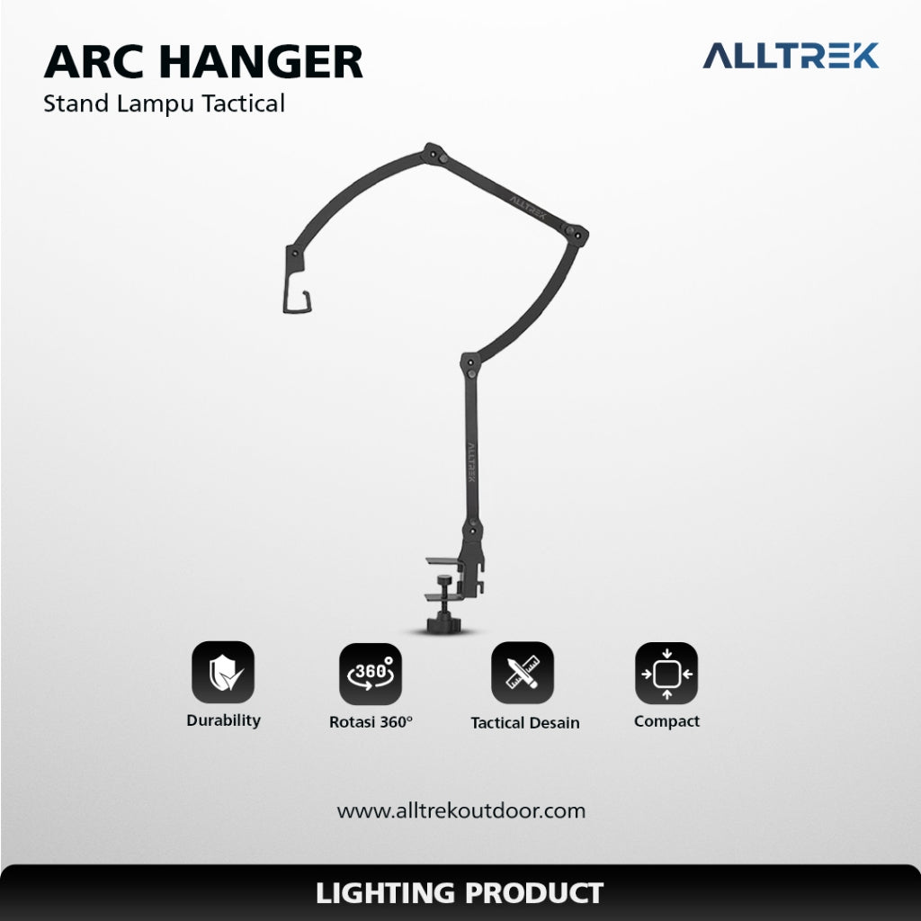 ALLTREK Tiang Lampu Camping ARC HANGER Stand Lamp Tactical