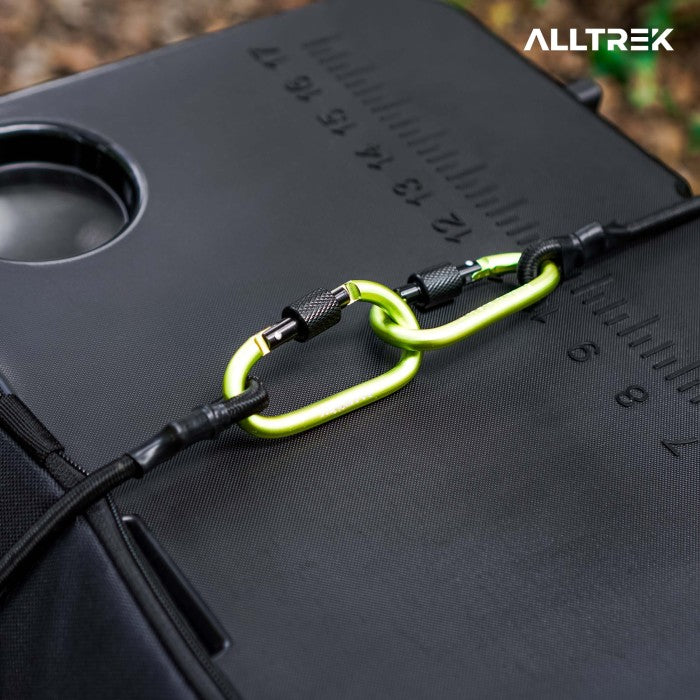 ALLTREK Multifunctional Carabiner สายรัดกระเป๋าเดินทางสำหรับรถจักรยานยนต์ - สีเขียวทหาร