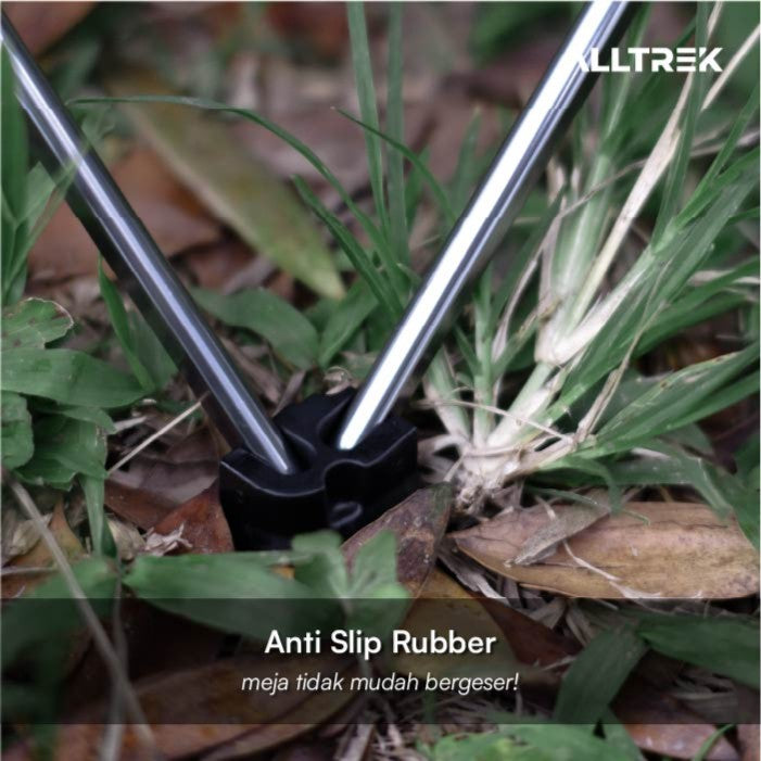ALLTREK โต๊ะพับตั้งแคมป์ ATFT-05BL โต๊ะพับเดินป่าแบบพกพา