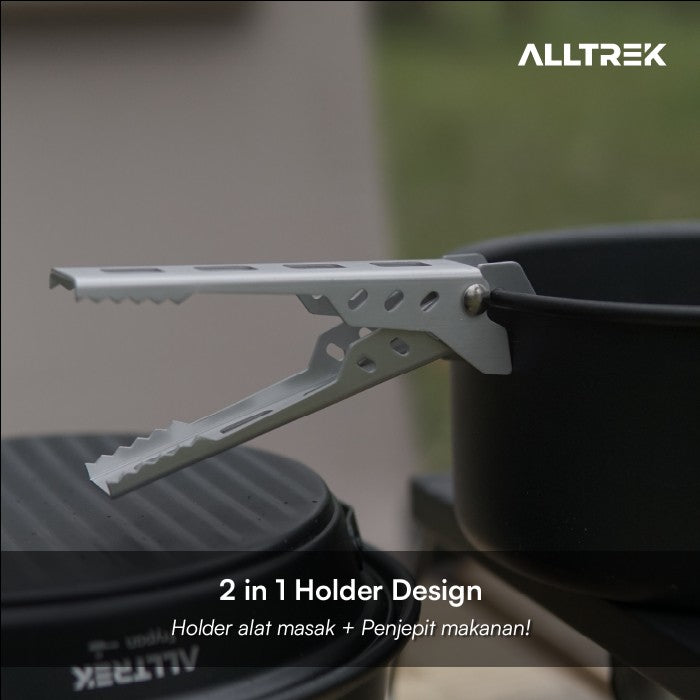 ALLTREK ชุดทำอาหาร CASTRY 4in1 อุปกรณ์ทำอาหารแบบพกพาสำหรับการตั้งแคมป์