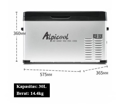 ALLTREK Multi-Function Car Mini Freezer ตู้เย็นแบบพกพา 12v/24v - 25L