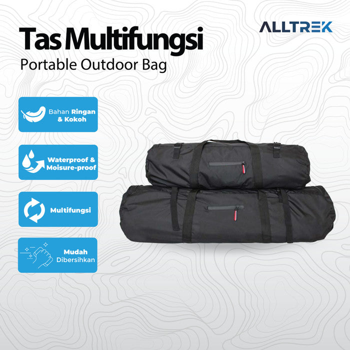 ALLTREK กระเป๋าอเนกประสงค์พับได้แบบพกพาเต็นท์กันน้ำกลางแจ้ง - S