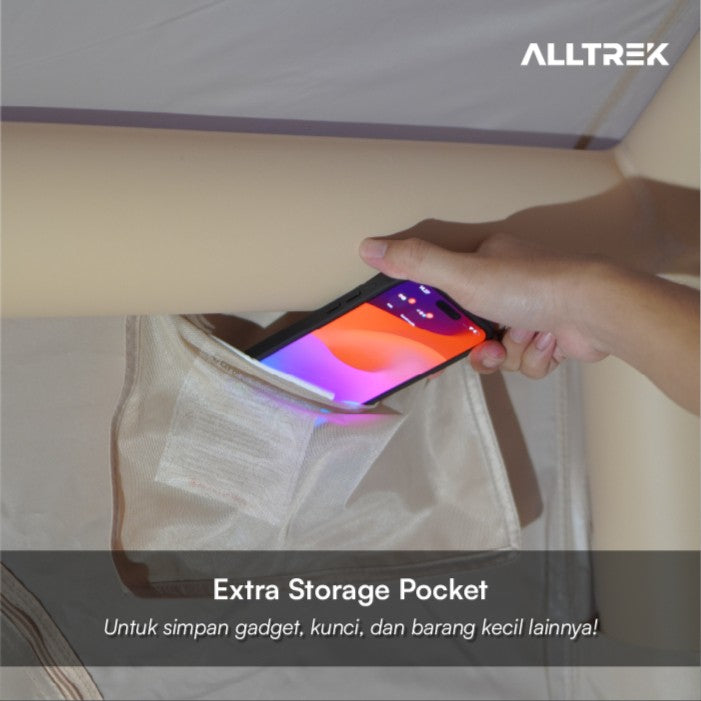 ALLTREK Glamping เต็นท์เต็นท์แคมป์ลมผ้าฝ้ายหรูหรากันน้ำ