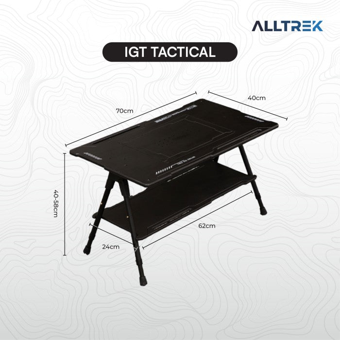 ALLTREK TACTICAL IGT โต๊ะตั้งแคมป์กลางแจ้งแบบพกพา - โต๊ะพระจันทร์
