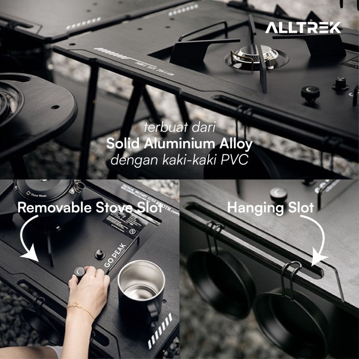 ALLTREK TACTICAL IGT โต๊ะตั้งแคมป์กลางแจ้งแบบพกพา - โต๊ะพระจันทร์