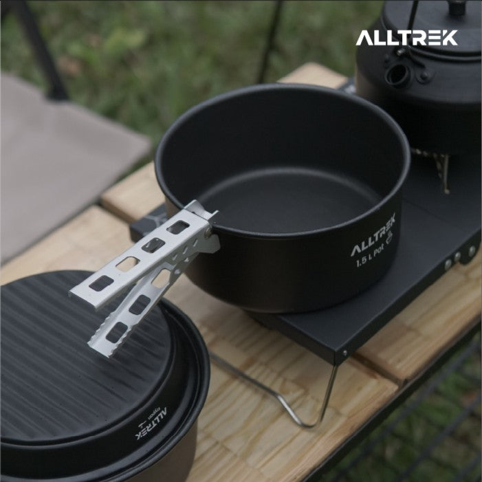 ALLTREK ชุดทำอาหาร CASTRY 4in1 อุปกรณ์ทำอาหารแบบพกพาสำหรับการตั้งแคมป์