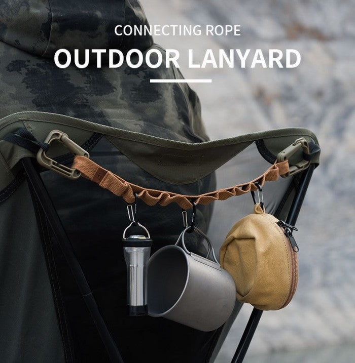 ALLTREK Multi-Purpose Camping Hanging Rope เชือกแขวนเชือกกลางแจ้ง - สีน้ำตาล, 69ซม
