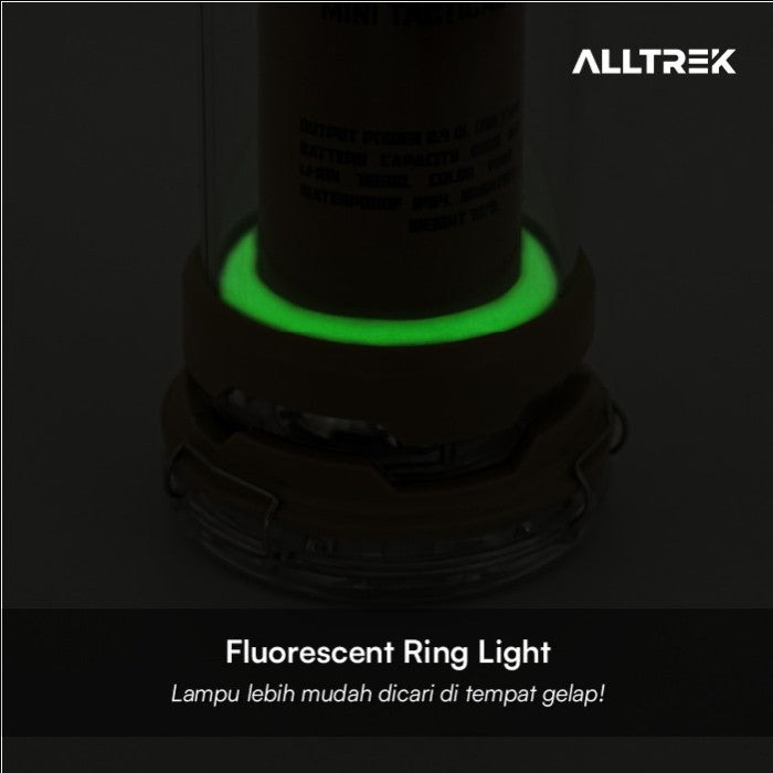 ALLTREK OXSA ไฟฉายฉุกเฉินแบบพกพา LED สำหรับตั้งแคมป์ - สีครีม
