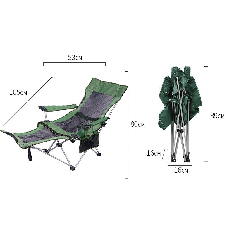 ALLTREK SIESTA เก้าอี้พับพักเท้ากลางแจ้งแบบพกพา