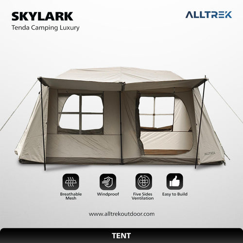ALLTREK Tenda Camping Luxury SKYLARK Double Layer 2 Rooms 1 Hall