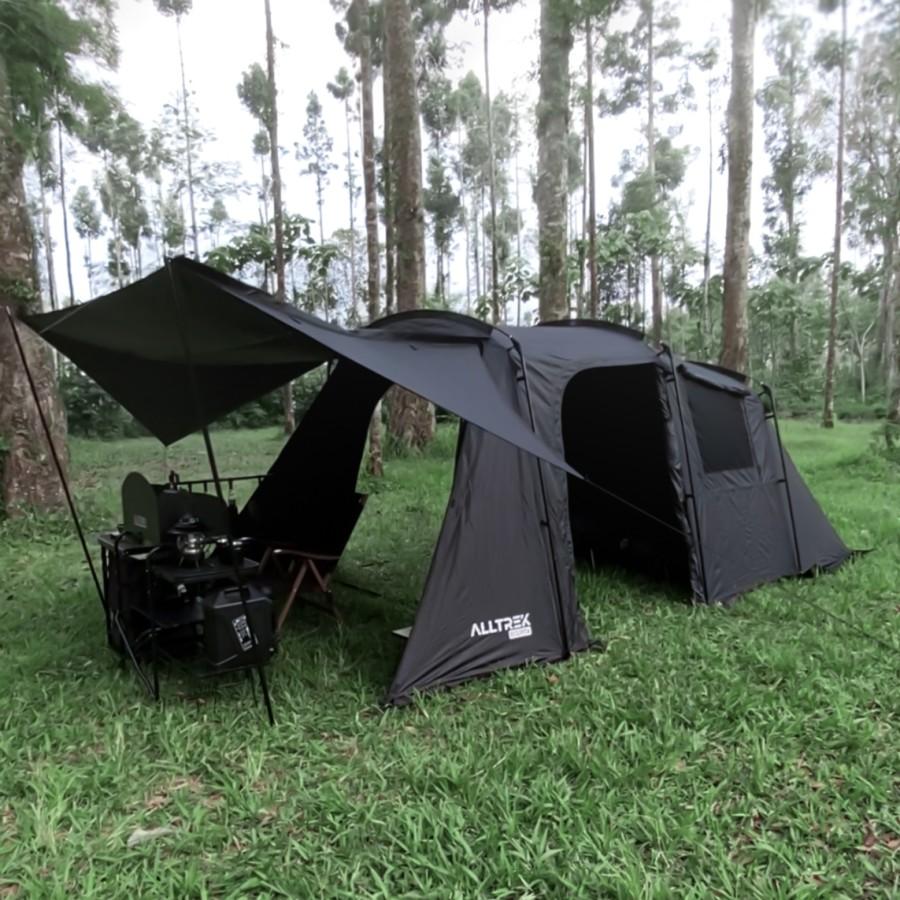 -ALLTREK Tenda Camping ECLIPTA BLACK 4P Double Layer Waterproof Tent