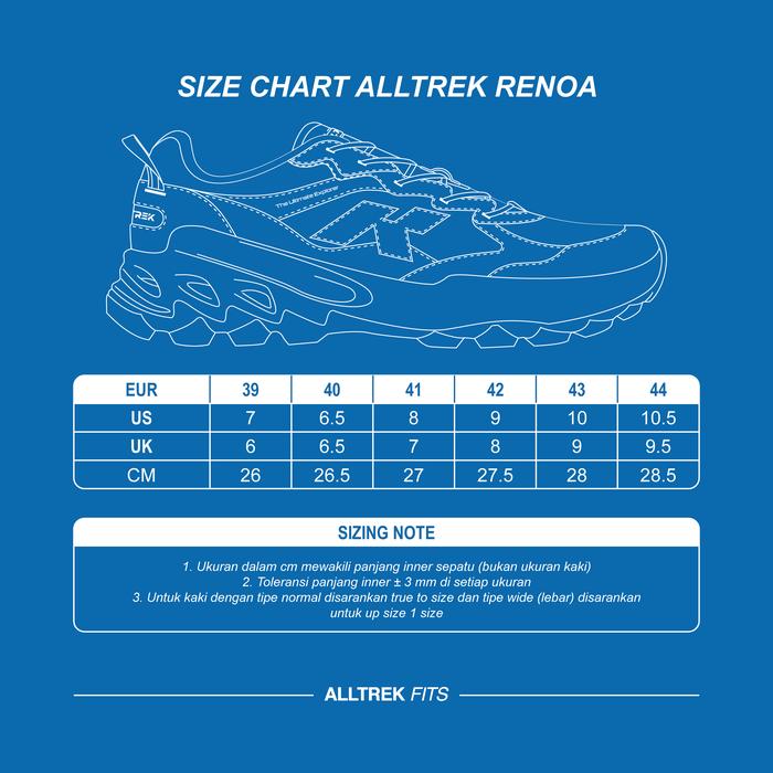ALLTREK Sepatu Outdoor Urban RENOA Sneakers Casual  Sepatu Hiking Pria Wanita