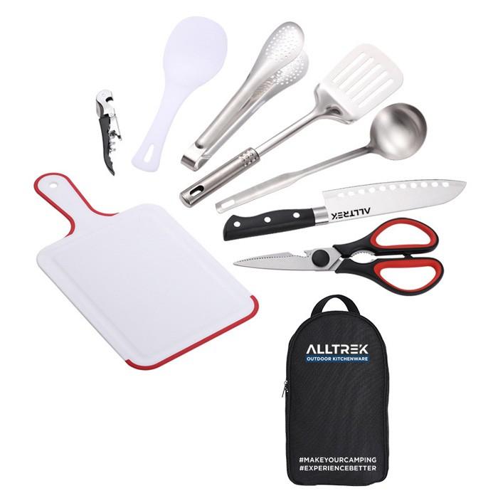 ALLTREK Cooking Set Stainless Steel Outdoor Set Alat Masak Camping
