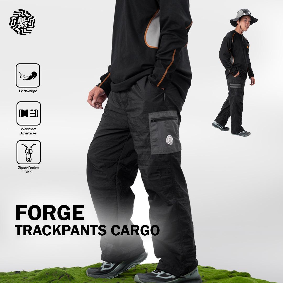 ALLTREK Celana Trackpants Parasut Cargo FORGE Celana Panjang Crinkle Urban Outdoor