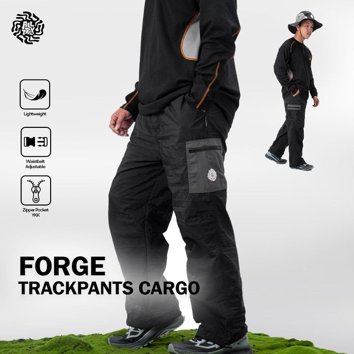 ALLTREK Celana Trackpants Parasut Cargo FORGE Celana Panjang Crinkle Urban Outdoor