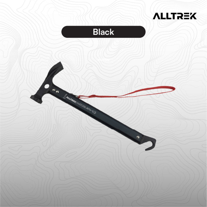 ALLTREK ค้อนตั้งแคมป์อเนกประสงค์อะลูมิเนียม ค้อนตอกตะปู - สีแดง