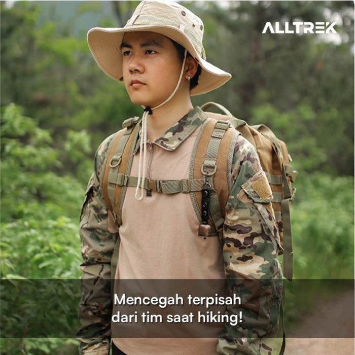 ALLTREK กระดิ่งกลางแจ้ง กระดิ่ง อุปกรณ์เดินป่า พวงกุญแจ - สีครีม