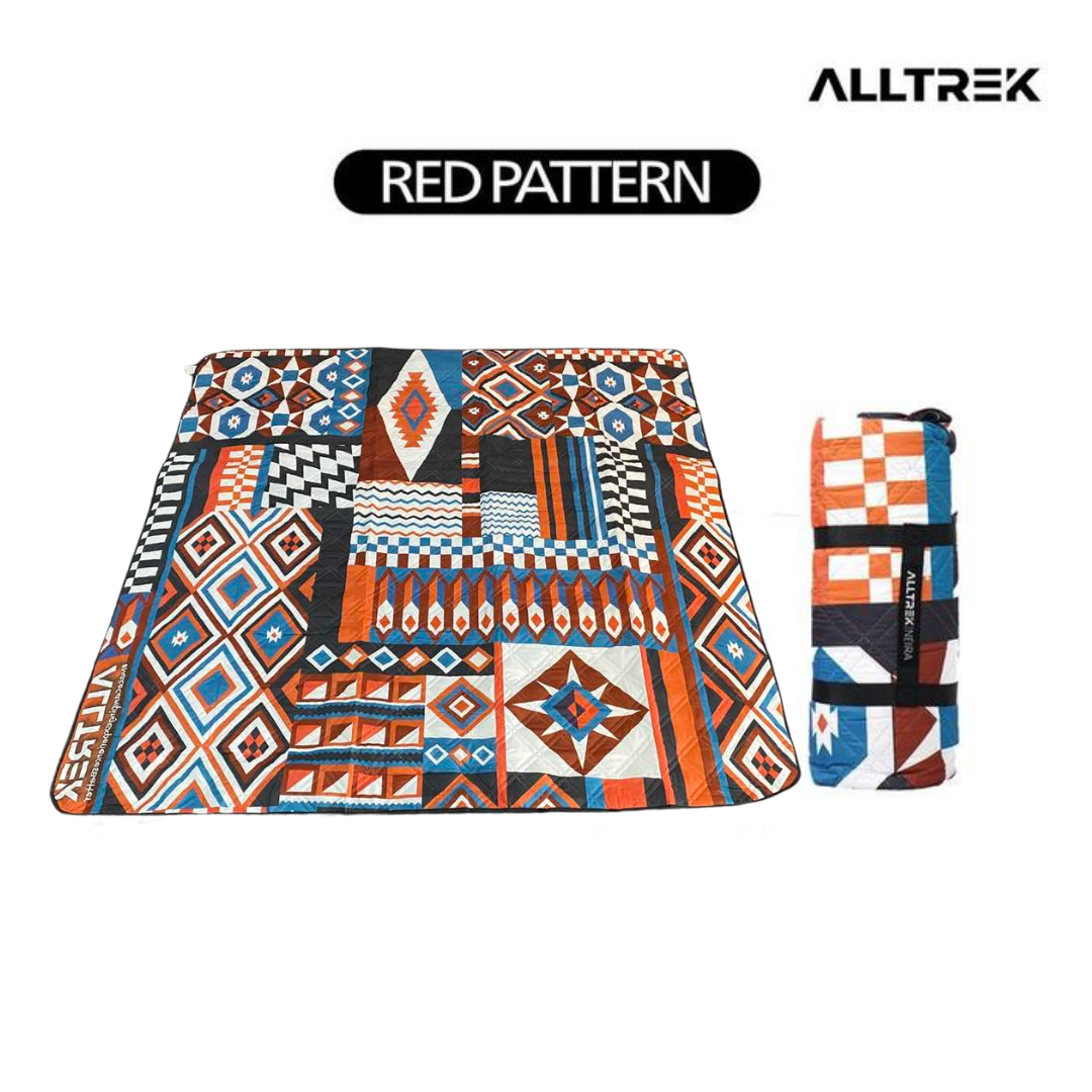 ALLTREK Matras Tikar NEIRA 2x2M RED PATTERN ( Logo Terbalik ) Moistureproof Outdoor Mattress