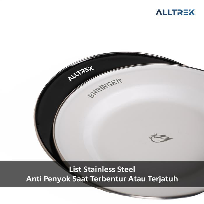 ALLTREK Mangkok Piring Enamel BRINGGER Mangkok Outdoor Camping