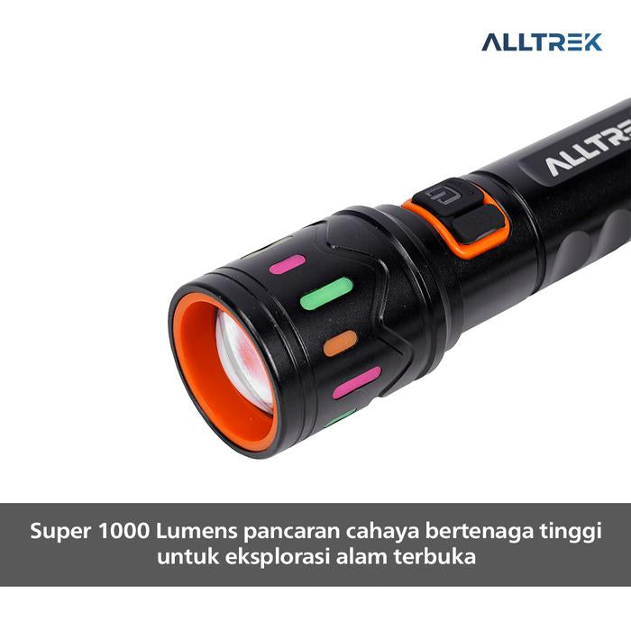 ALLTREK Senter Led Super Terang ATFL-02 Super Bright Long Range Multifungsi
