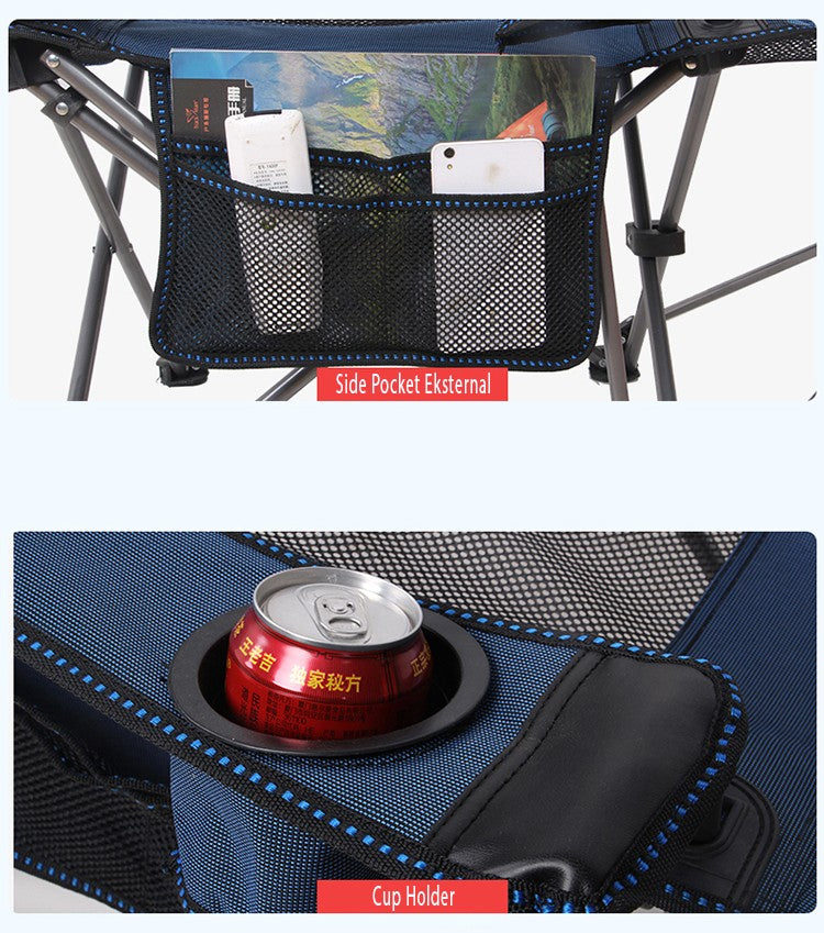 ALLTREK SIESTA เก้าอี้พับพักเท้ากลางแจ้งแบบพกพา