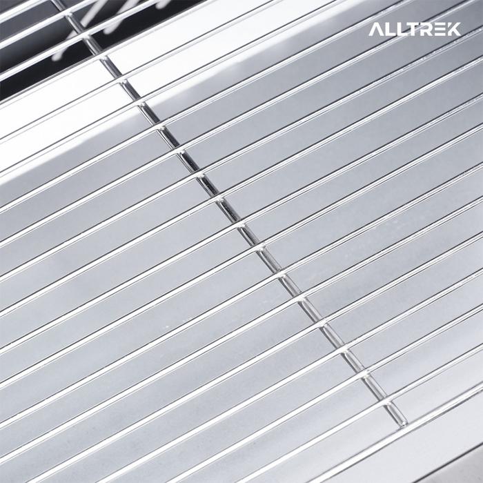 ALLTREK Folding Grill Table BBQ Camping Outdoor Stainless Steel