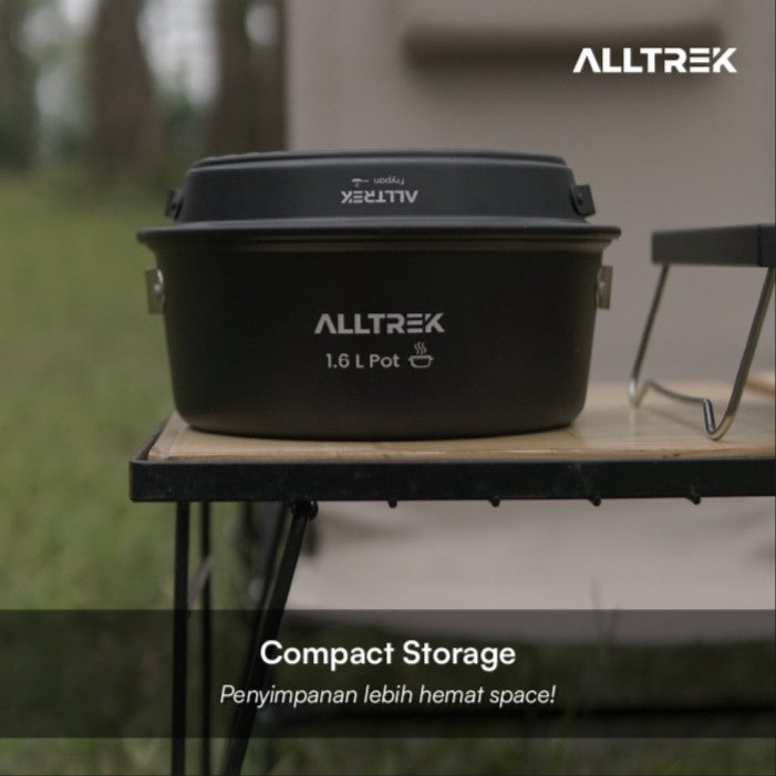 ALLTREK ชุดทำอาหาร CASTRY 4in1 อุปกรณ์ทำอาหารแบบพกพาสำหรับการตั้งแคมป์
