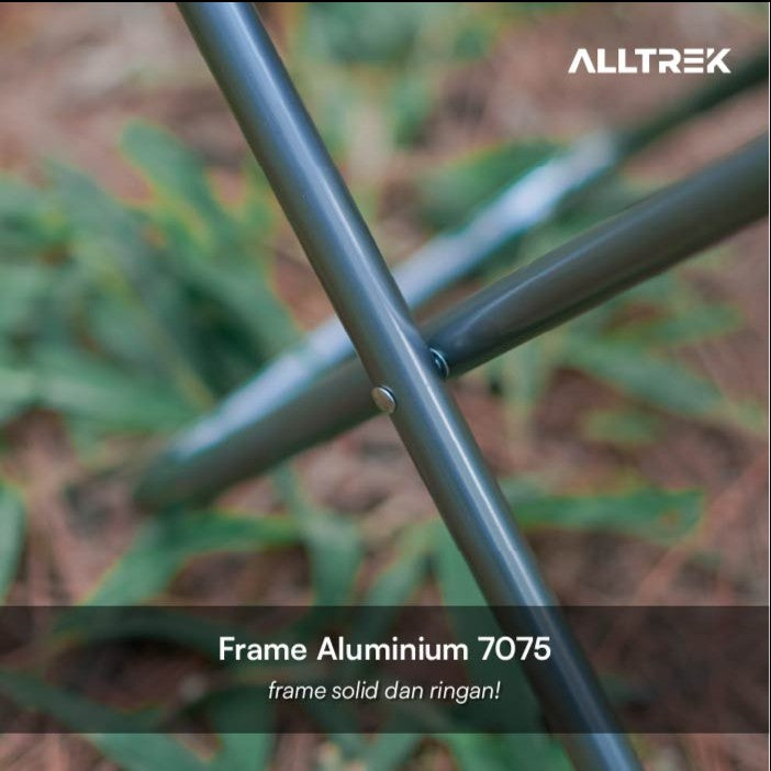 ALLTREK เก้าอี้พับขนาดเล็ก ATFC-248 เก้าอี้ตั้งแคมป์กลางแจ้งแบบพกพา