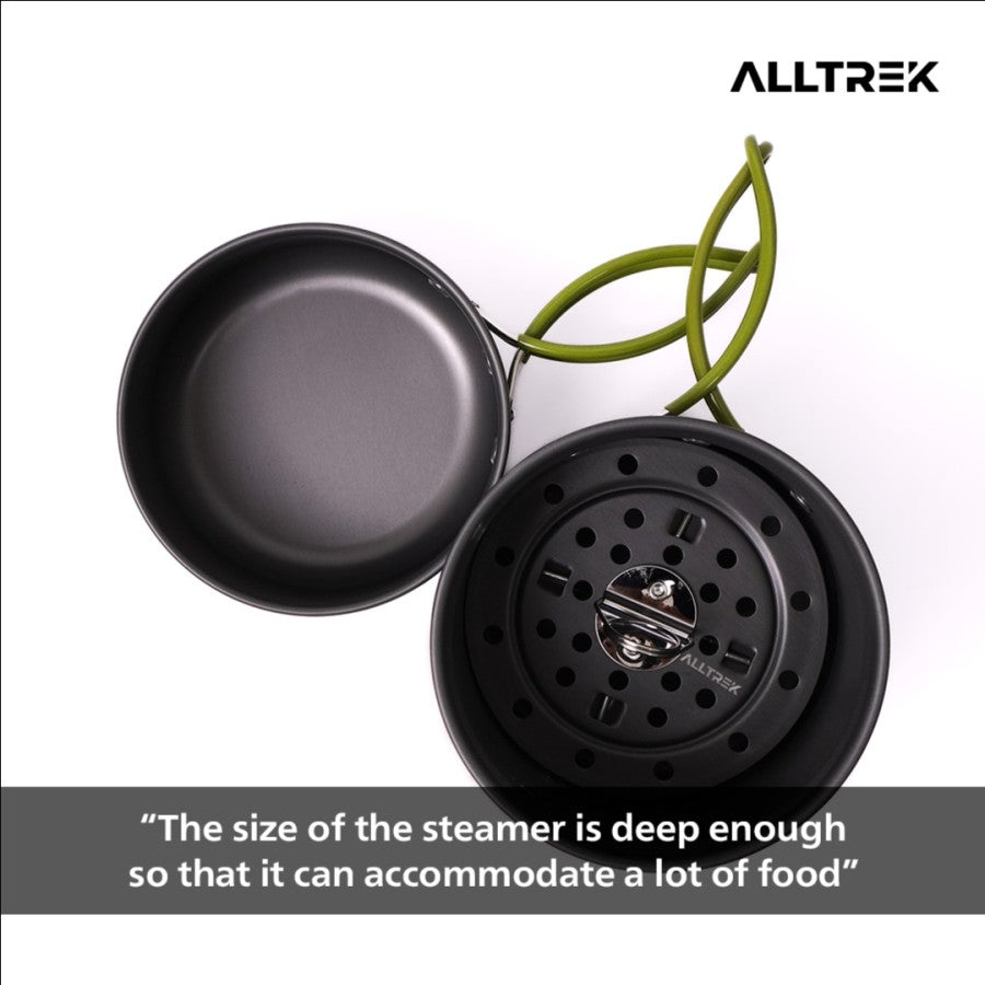 ALLTREK Alat Masak Outdoor ACE001 Nesting + Steamed Tray Cookware