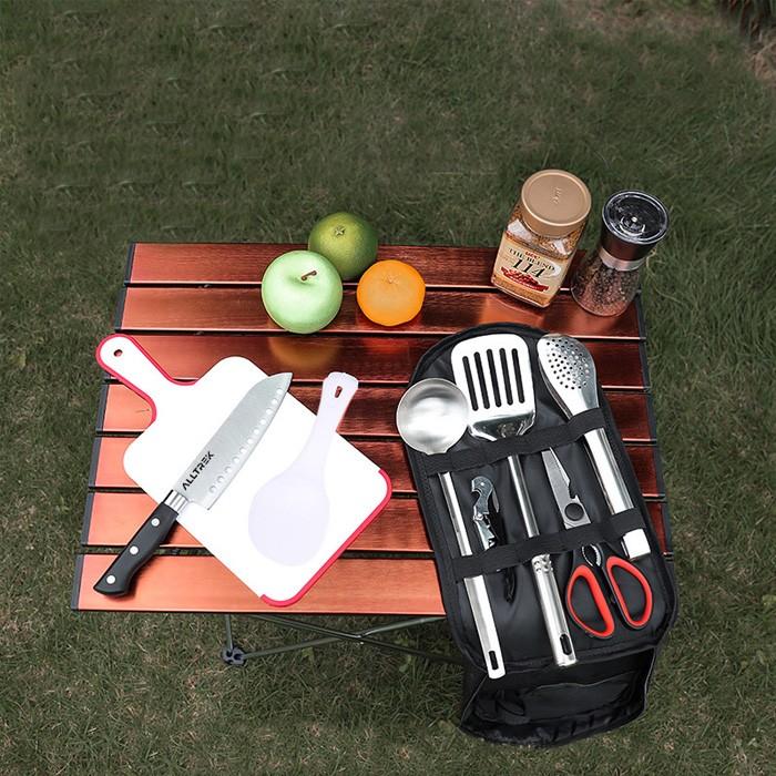 ALLTREK Cooking Set Stainless Steel Outdoor Set Alat Masak Camping