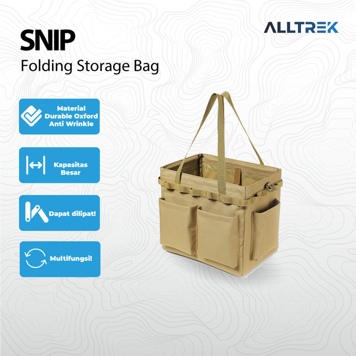 ALLTREK Keranjang Lipat Camping SNIP Storage Bag Large Capacity