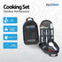 ALLTREK Cooking Set Stainless Steel Outdoor Set Alat Masak Camping