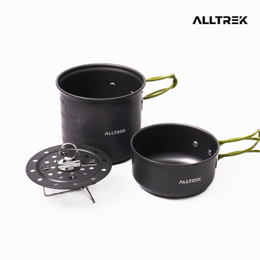 ALLTREK Alat Masak Outdoor ACE001 Nesting + Steamed Tray Cookware