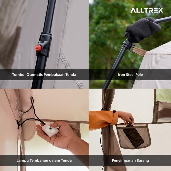 ALLTREK เต็นท์แคมป์หรู SKYLARK 2 ชั้น 2 ห้อง 1 โถง
