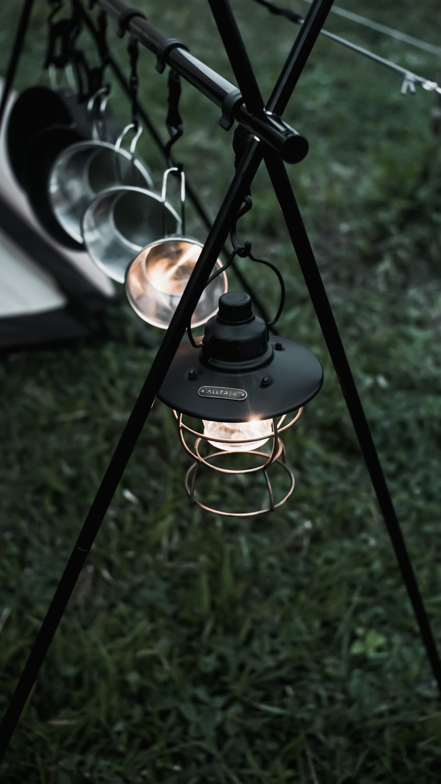 ALLTREK Lampu Outdoor Vintage Style Camping USB Light 2 Mode