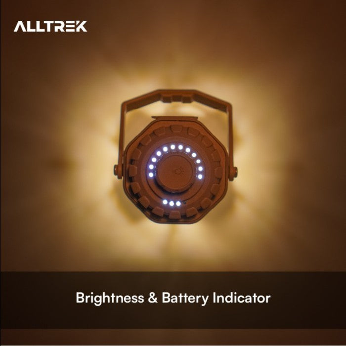 ALLTREK OXSA ไฟฉายฉุกเฉินแบบพกพา LED สำหรับตั้งแคมป์ - สีครีม