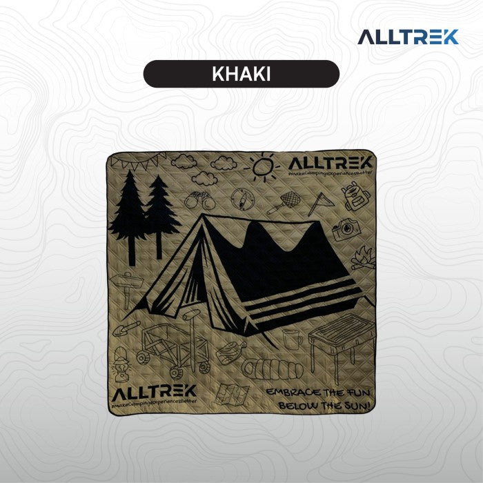ALLTREK NEIRA 2x2M ที่นอนกลางแจ้งกันความชื้น - สีดำ
