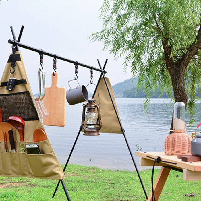ALLTREK Hanging Bag Rack Triangular Cookware Set Storage