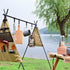 ALLTREK Hanging Bag Rack Triangular Cookware Set Storage
