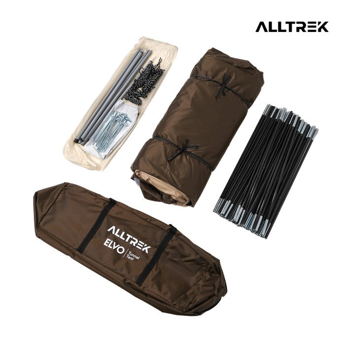 ALLTREK Tenda Camping ELVO Outdoor 1 Bedroom 1 Guest Room 5-8 Person