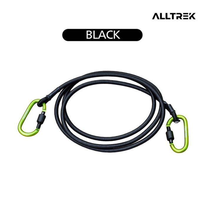 ALLTREK Multifunctional Carabiner สายรัดกระเป๋าเดินทางสำหรับรถจักรยานยนต์ - สีเขียวทหาร