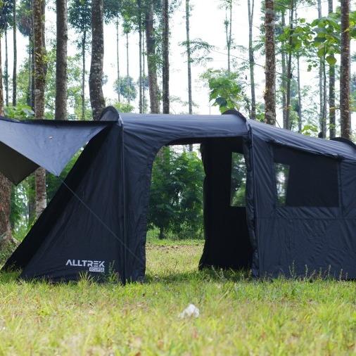 -ALLTREK Tenda Camping ECLIPTA BLACK 4P Double Layer Waterproof Tent