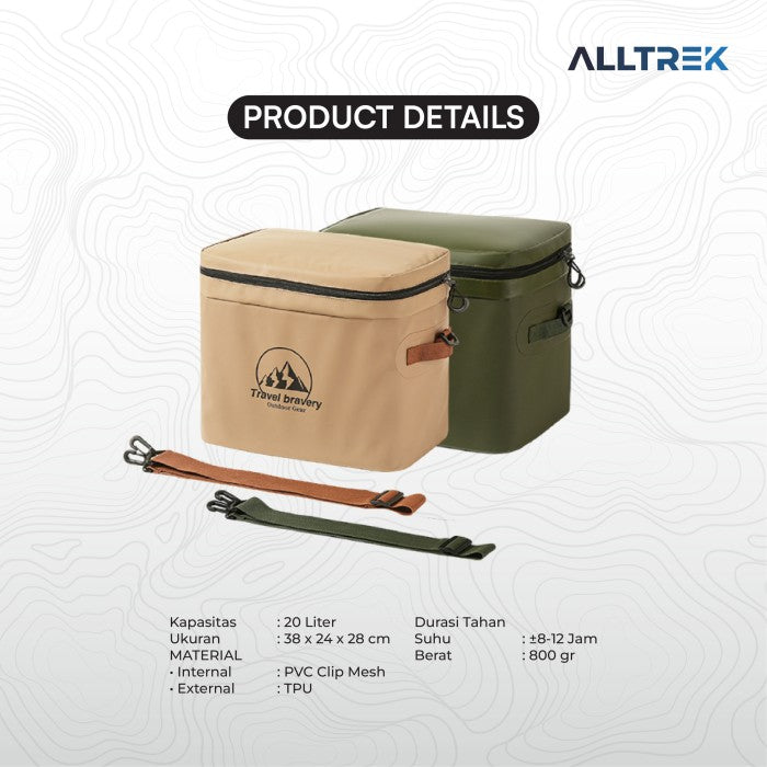ALLTREK Cooler Bag 20L Cool Box Tas Pendingin Portable Camping Outdoor