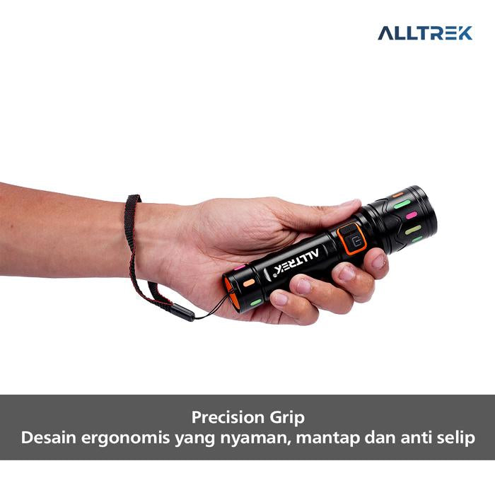 ALLTREK Senter Led Super Terang ATFL-02 Super Bright Long Range Multifungsi