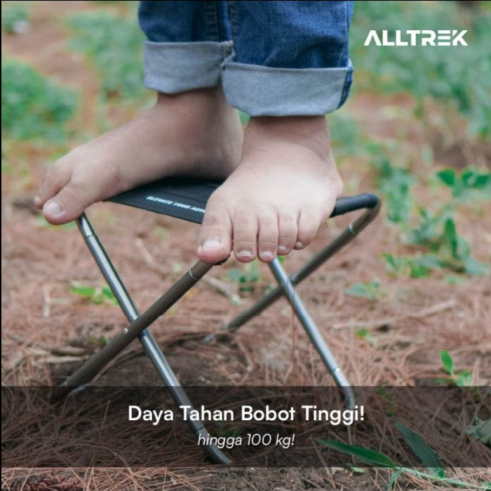 ALLTREK เก้าอี้พับขนาดเล็ก ATFC-248 เก้าอี้ตั้งแคมป์กลางแจ้งแบบพกพา