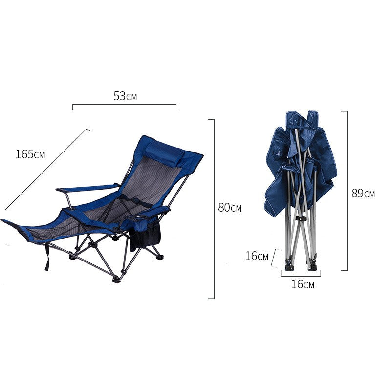 ALLTREK SIESTA เก้าอี้พับพักเท้ากลางแจ้งแบบพกพา