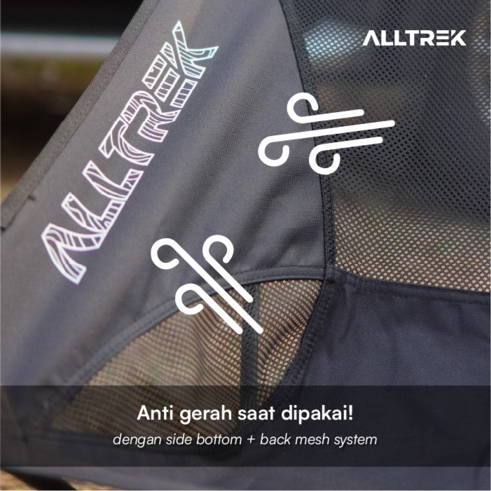 ALLTREK เก้าอี้ตั้งแคมป์พับได้ CLOVER เก้าอี้พับกลางแจ้งทรงพระจันทร์