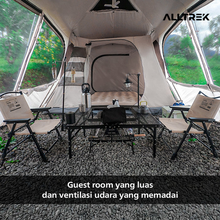 ALLTREK Tenda Camping Automatic ALPINORA Tunnel 5P Triple Layer Waterproof Tent
