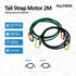 ALLTREK Multifunctional Carabiner สายรัดกระเป๋าเดินทางสำหรับรถจักรยานยนต์ - สีเขียวทหาร
